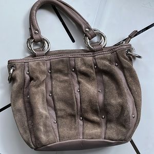 Gīudīt genuine leather brown mini bag made in Italy